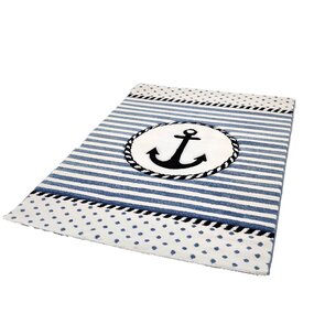 Teppich Marine Anchor Blau für Kinder Teppich Marine Anchor Blau für Kinder