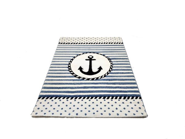 Teppich Marine Anchor Blau für Kinder Teppich Marine Anchor Blau für Kinder