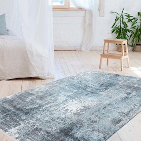 Colonia Modern Grau Blau Teppich - Vintage Colonia Modern Grau Blau Teppich - Vintage