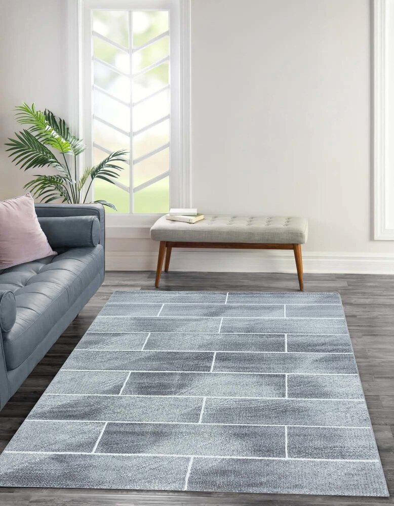 Teppich Fano Modern Grau - Blockiert Teppich Fano Modern Grau - Blockiert