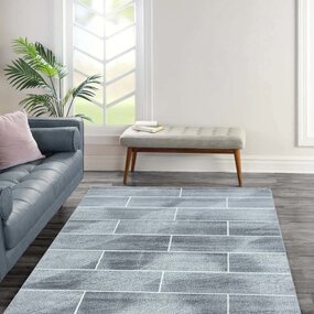 Teppich Fano Modern Grau - Blockiert Teppich Fano Modern Grau - Blockiert