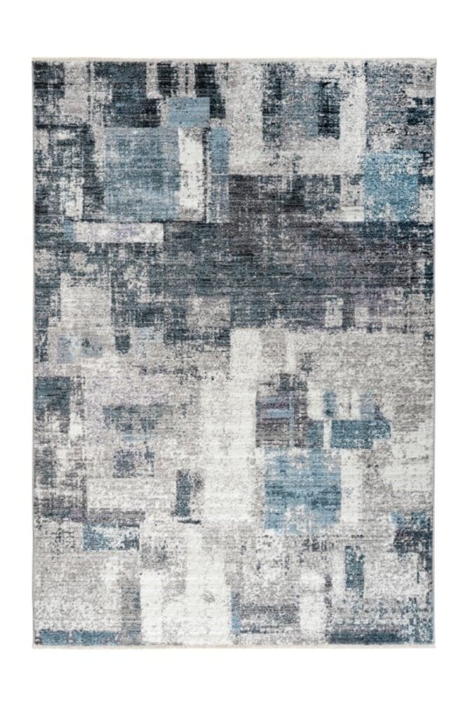 Colonia Modern Grau/blauer Teppich