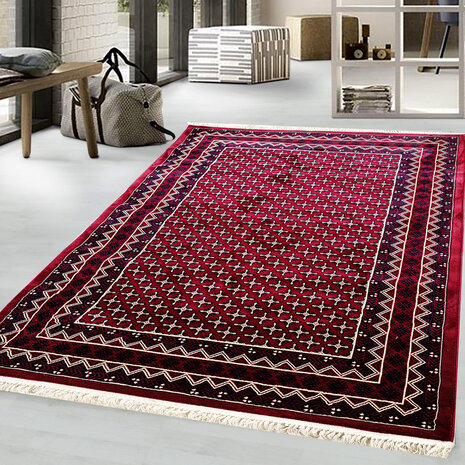 Tachmahal Klassischer Rot Teppich - Medaillon Tachmahal Klassischer Rot Teppich - Medaillon