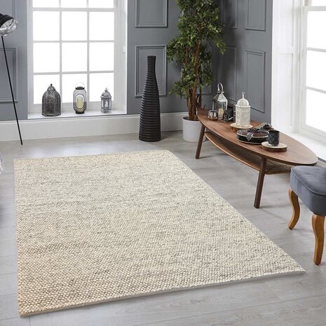 Ventura Spheres Grau / Creme Handgefertigter Teppich Ventura Spheres Grau / Creme Handgefertigter Teppich