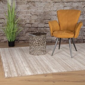 Vita Solid Beige Teppich - Gestreift Vita Solid Beige Teppich - Gestreift