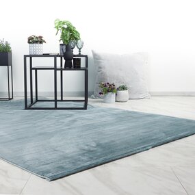 Vita Solid Pastellblau Teppich - Gestreift Vita Solid Pastellblau Teppich - Gestreift