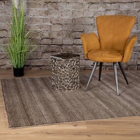 Vita Solid Taupe Teppich - Gestreift Vita Solid Taupe Teppich - Gestreift