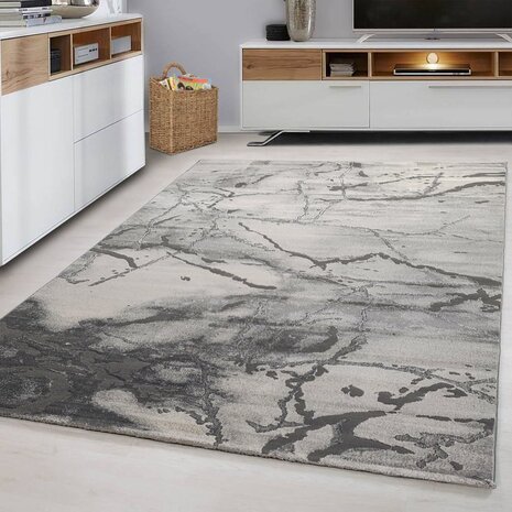 Teppich Alba Modern Grau - Marmor Design Teppich Alba Modern Grau - Marmor Design