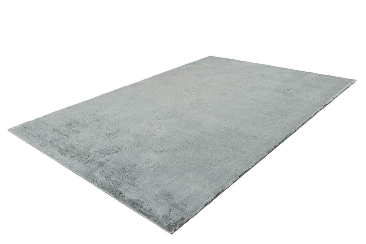 Magna Hochflor-Teppich in Pastellgrün - Solid Soft