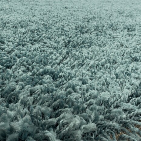 Azure Hochflorteppich Aqua Blau - Einfarbig