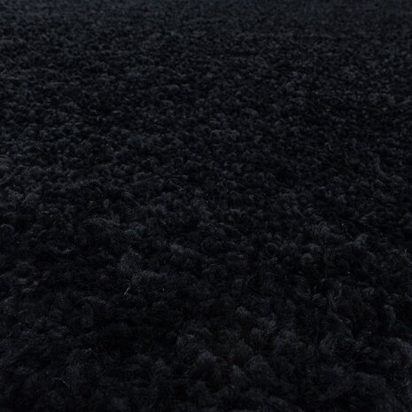 Azure Hochflorteppich Schwarz - Unifarben Azure Hochflorteppich Schwarz - Unifarben