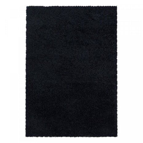 Azure Hochflorteppich Schwarz - Unifarben Azure Hochflorteppich Schwarz - Unifarben