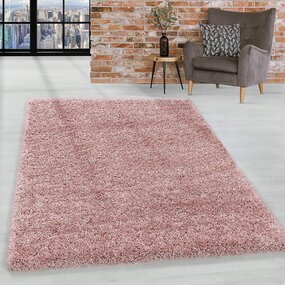 Azure Hochflorteppich Rosa - Unifarben Azure Hochflorteppich Rosa - Unifarben