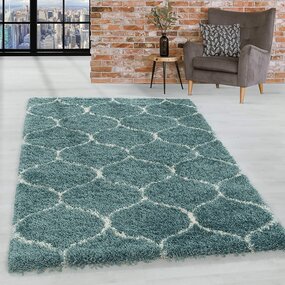 Hochflor Teppich - Azure Blau Hochflor Teppich - Azure Blau
