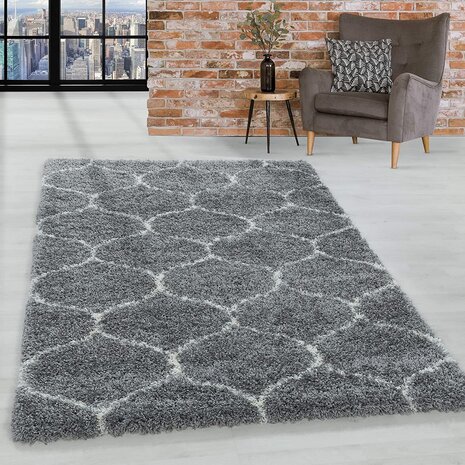 Hochflor Teppich - Azure Grau Hochflor Teppich - Azure Grau