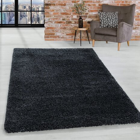 Hochflor Teppich - Luna Anthrazit Hochflor Teppich - Luna Anthrazit