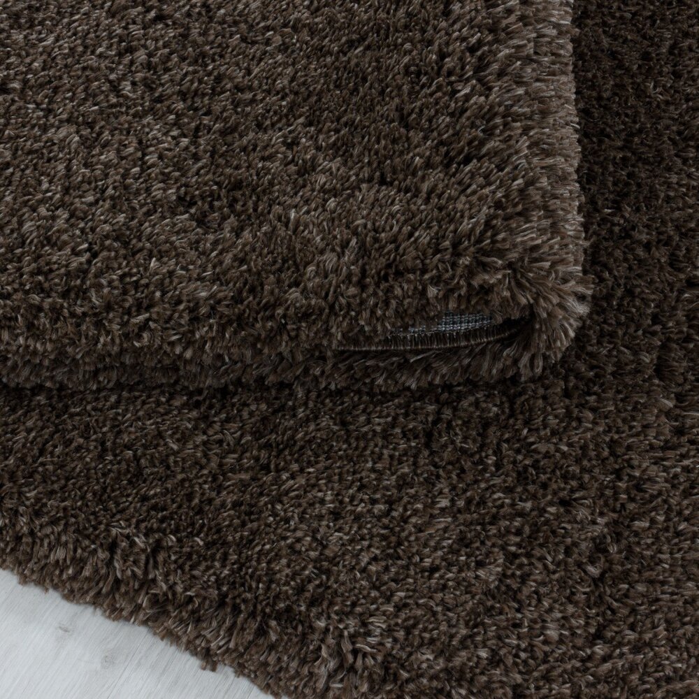 Hochflor Teppich - Luna Braun Hochflor Teppich - Luna Braun