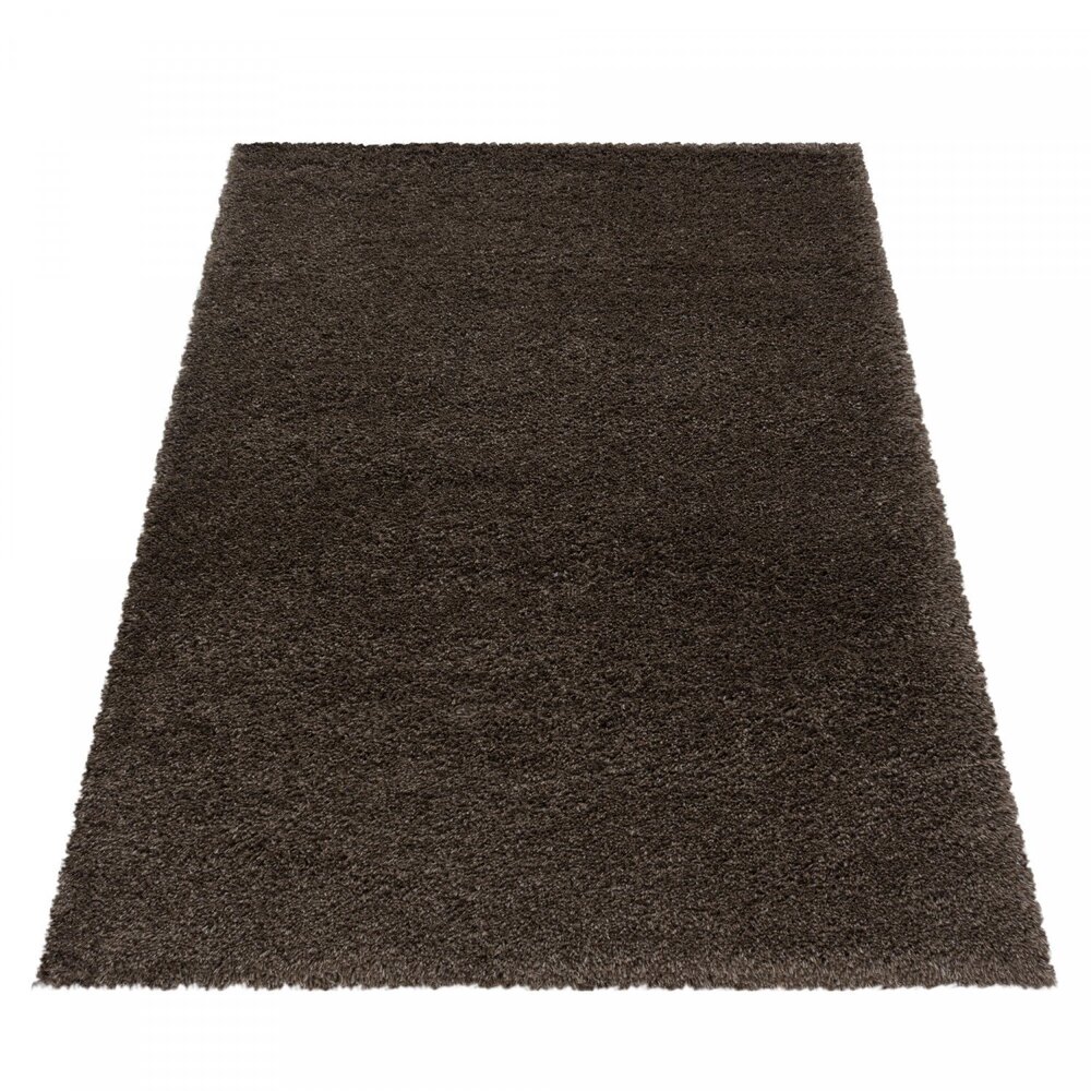 Hochflor Teppich - Luna Braun Hochflor Teppich - Luna Braun
