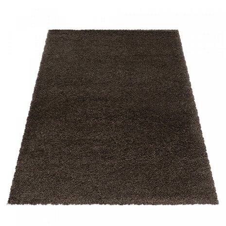 Hochflor Teppich - Luna Braun Hochflor Teppich - Luna Braun