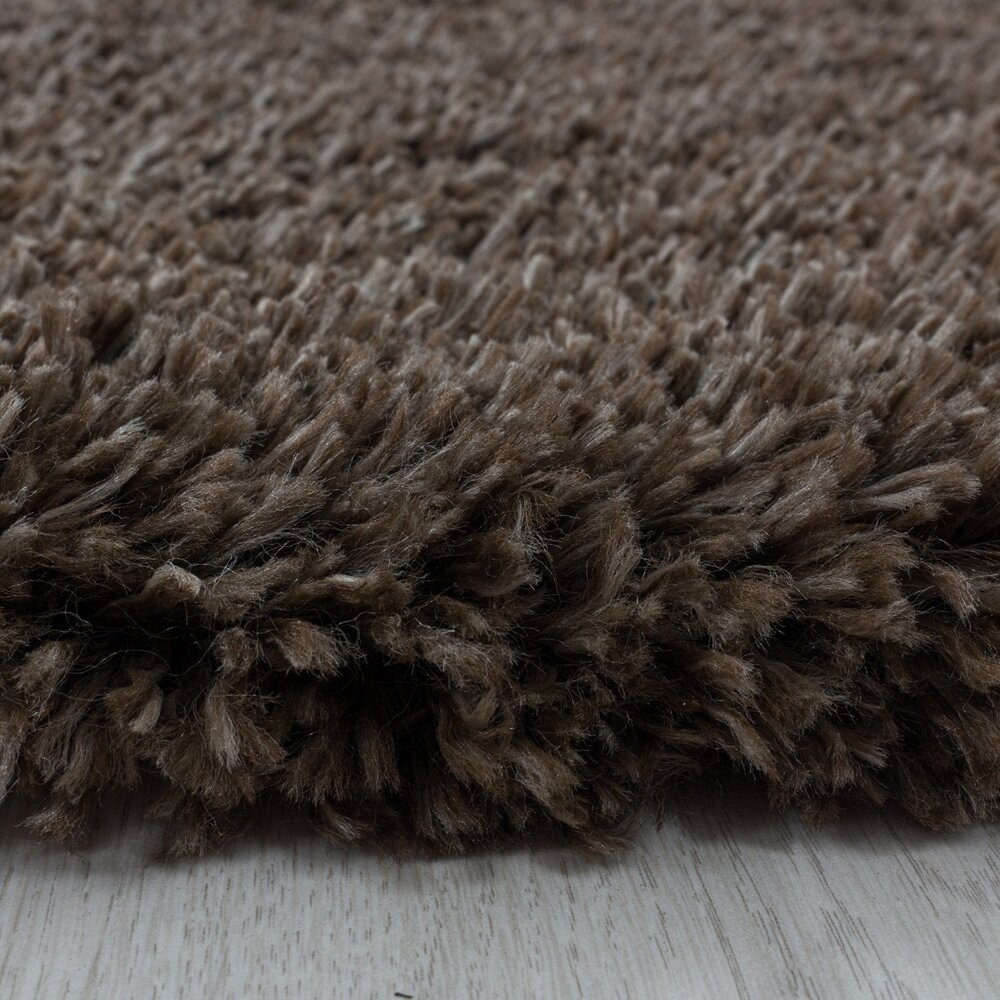 Hochflor Teppich - Luna Braun Hochflor Teppich - Luna Braun