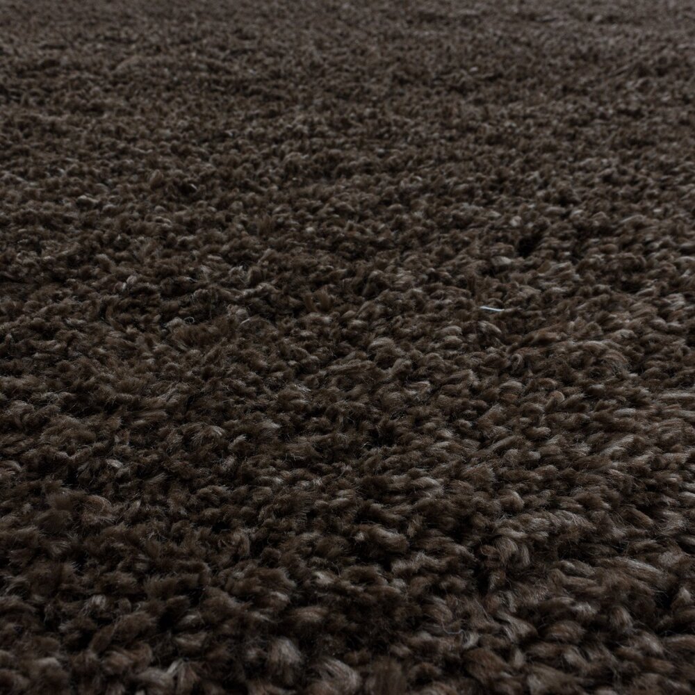 Hochflor Teppich - Luna Braun Hochflor Teppich - Luna Braun