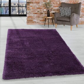 Hochflor Teppich - Luna Lila Hochflor Teppich - Luna Lila