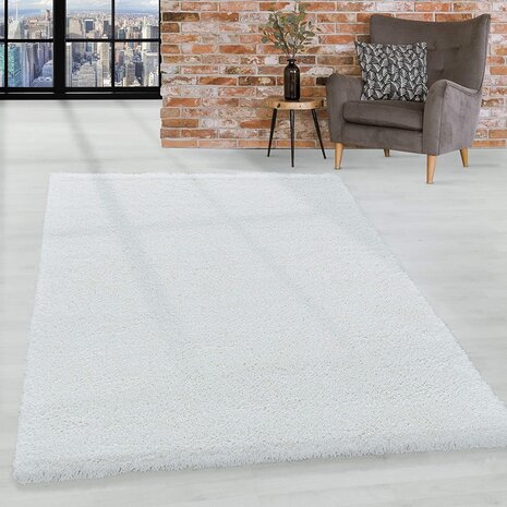 Hochflor Teppich - Luna Weiß Hochflor Teppich - Luna Weiß