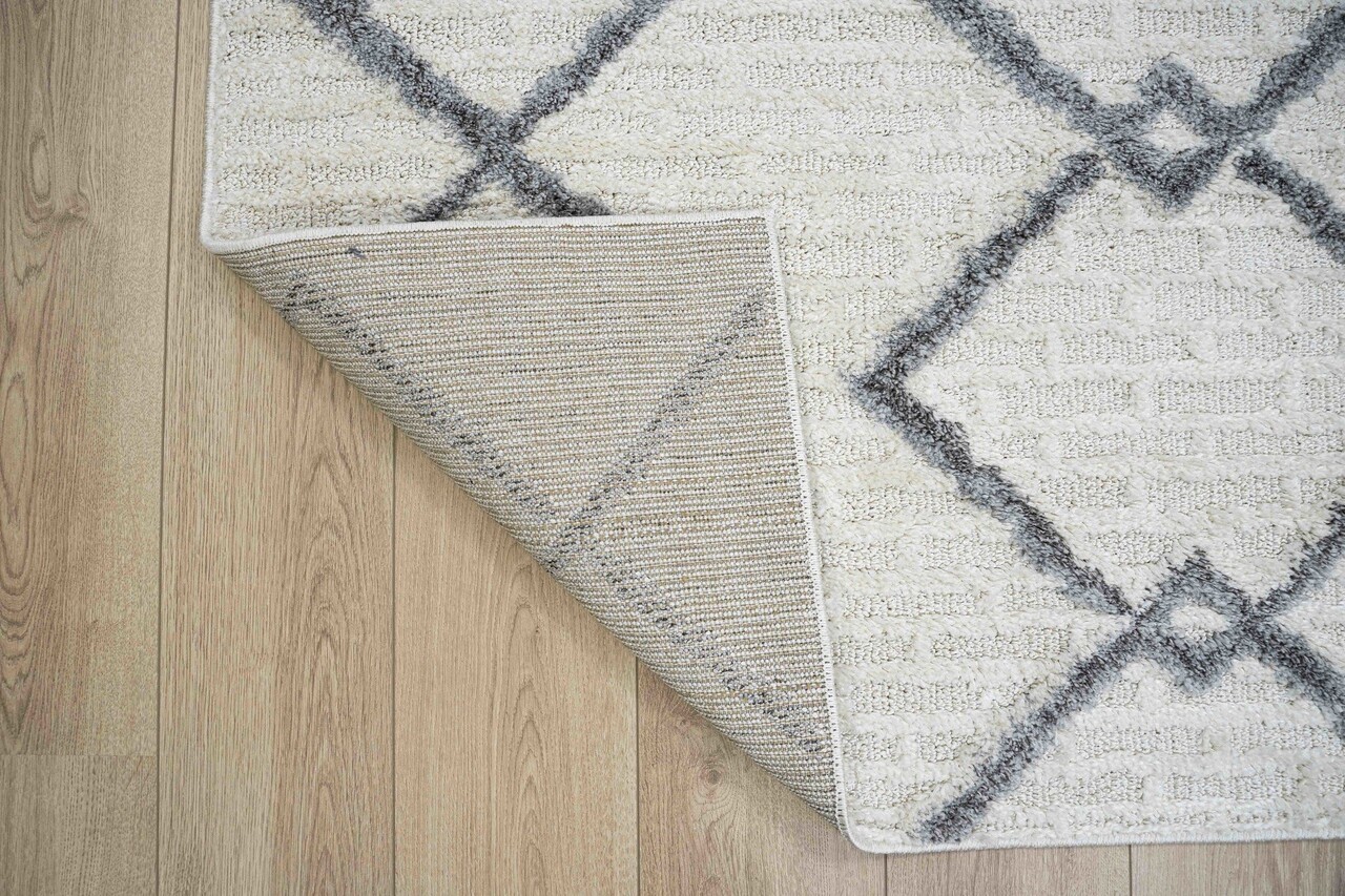 Teppich Skandinavisch - Sofia Grau/Creme