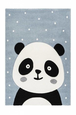Kinderteppich Panda Blau Kinderteppich Panda Blau