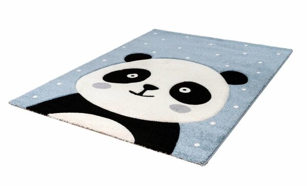 Kinderteppich Panda Blau Kinderteppich Panda Blau