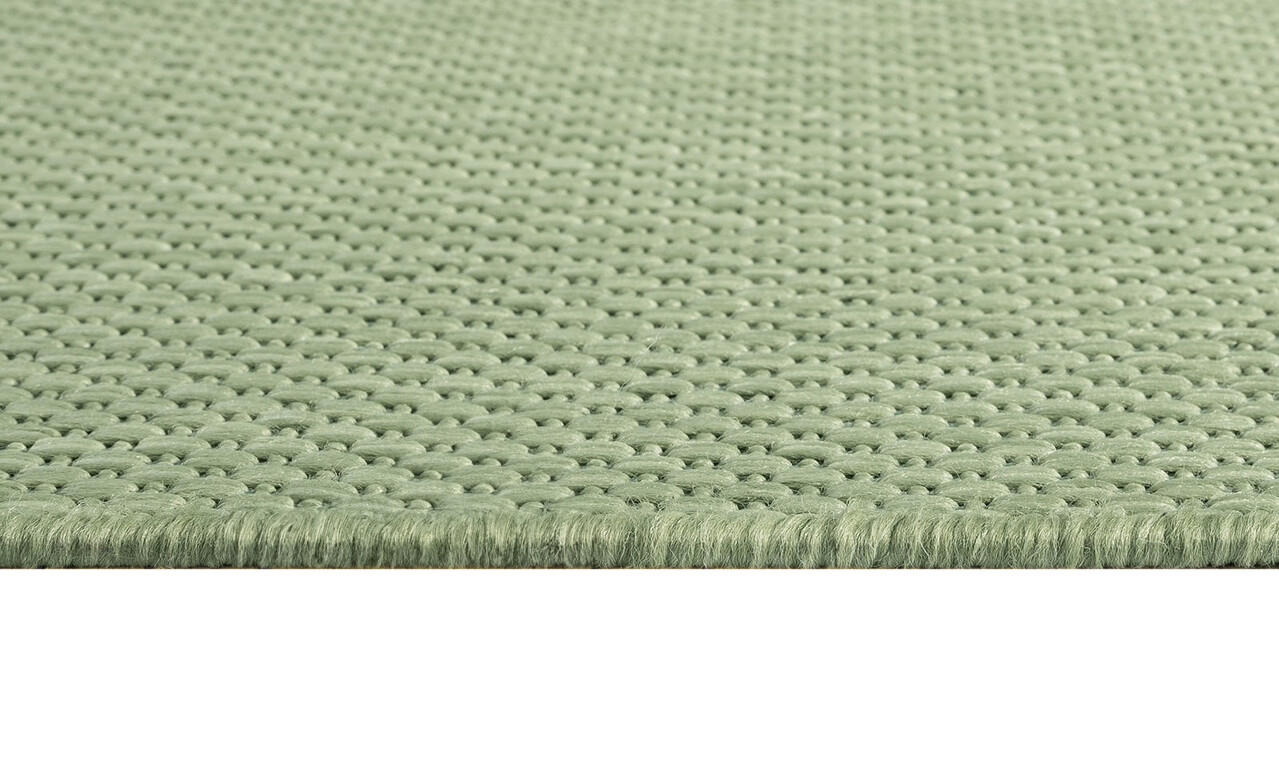 Nilus Niedrigflor-Teppich in Grün - In & Outdoor Nilus Niedrigflor-Teppich in Grün - In & Outdoor