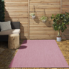 Nilus Kurzflor Solid Rosa - In & Outdoor Nilus Kurzflor Solid Rosa - In & Outdoor
