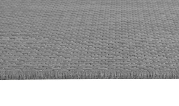 Nilus Niedrigflor-Teppich in massivem Silber - In & Outdoor Nilus Niedrigflor-Teppich in massivem Silber - In & Outdoor