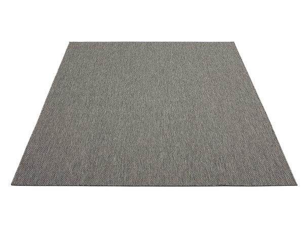 Nilus Niedrigflor-Teppich in Grau - In & Outdoor Nilus Niedrigflor-Teppich in Grau - In & Outdoor
