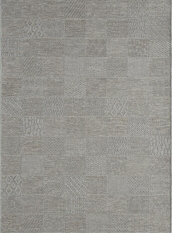 Cyrene Kurzflorer Teppich in Grau - In & Outdoor Cyrene Kurzflorer Teppich in Grau - In & Outdoor