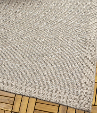 Cyrene Kurzflor Beige/Grau Teppich - In & Outdoor Cyrene Kurzflor Beige/Grau Teppich - In & Outdoor