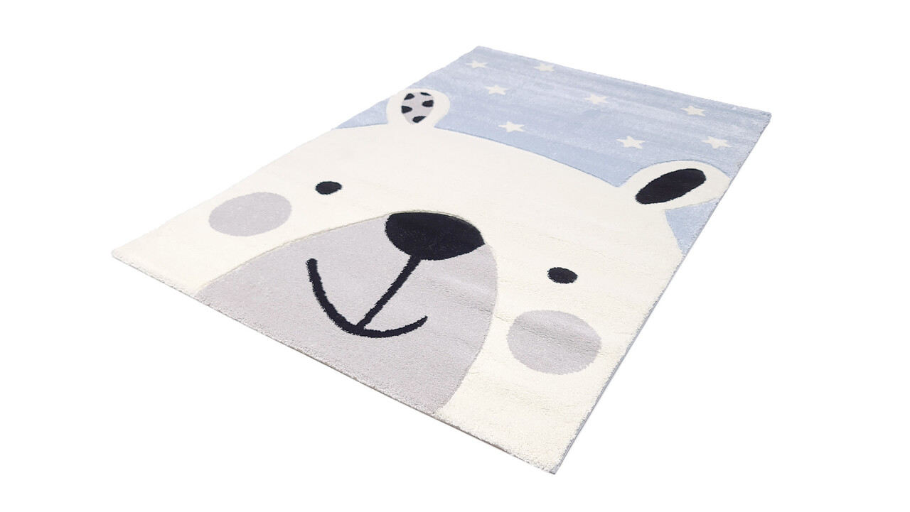 Kinder Bär Blau Teppich - Kinder Bär Blau Teppich -