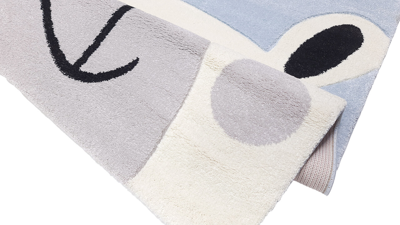 Kinder Bär Blau Teppich - Kinder Bär Blau Teppich -