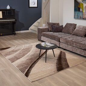 Modern Teppich - Lima Designer Braun/Beige
