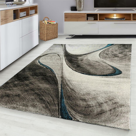 Kristal Modern Türkis Teppich Kristal Modern Türkis Teppich