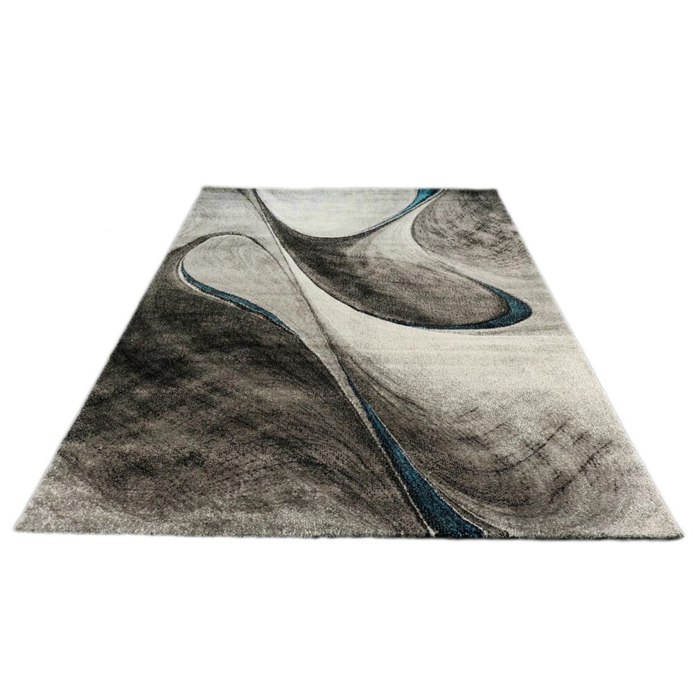 Kristal Modern Türkis Teppich Kristal Modern Türkis Teppich