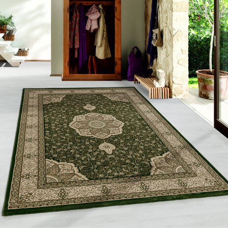 Orientteppich - Bukhara Medaillon Grün Orientteppich - Bukhara Medaillon Grün