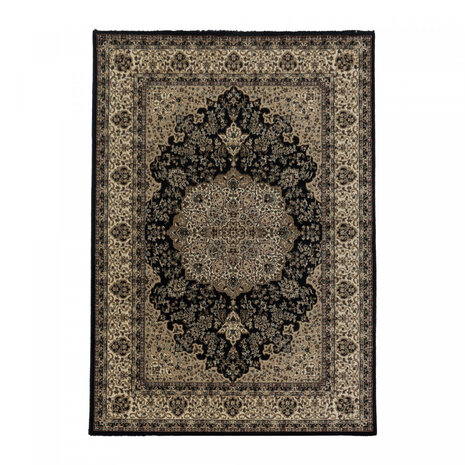 Orientteppich - Bukhara Klassisch Medaillon Schwarz Orientteppich - Bukhara Klassisch Medaillon Schwarz