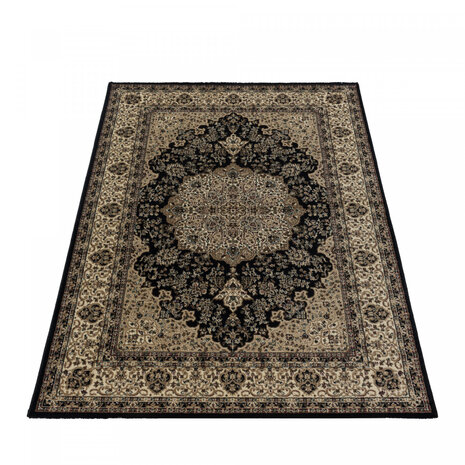 Orientteppich - Bukhara Klassisch Medaillon Schwarz Orientteppich - Bukhara Klassisch Medaillon Schwarz