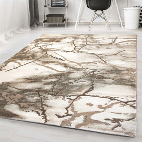 Alba Modern Beige Teppich - Marmor Design Alba Modern Beige Teppich - Marmor Design