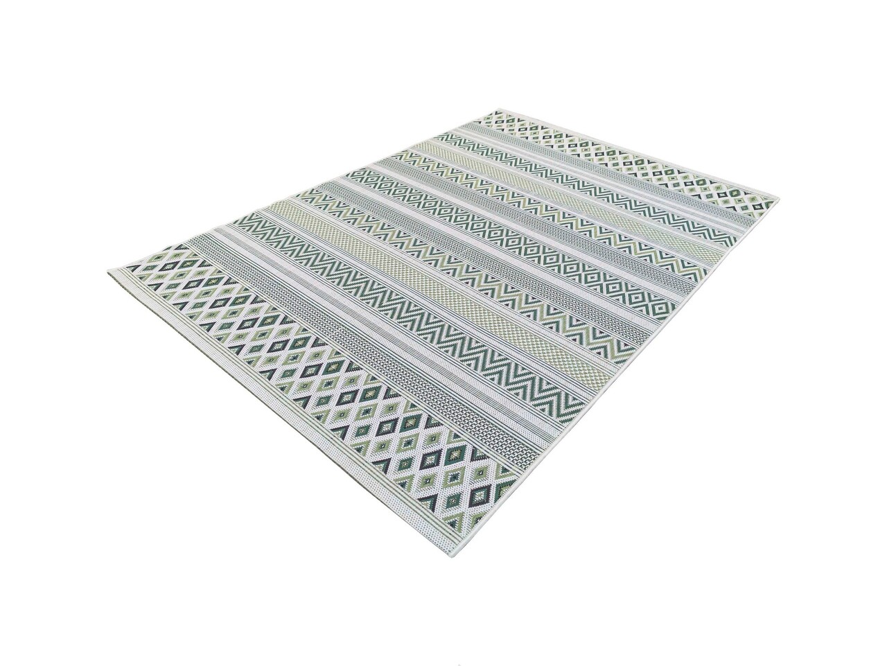 Sunset Grün Teppich In & Outdoor - Grafik