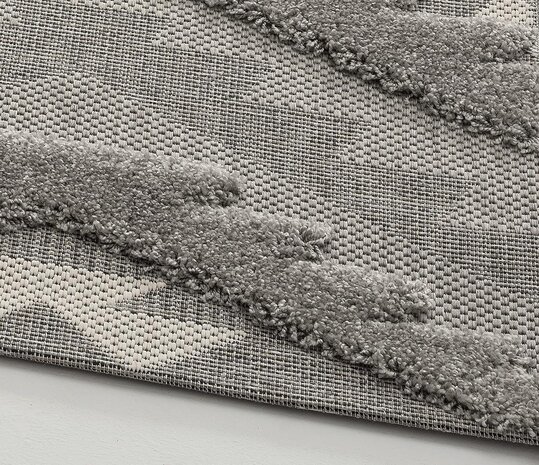 Mallorca Teppich für In & Outdoor Grau - 3d-effekt Mallorca Teppich für In & Outdoor Grau - 3d-effekt