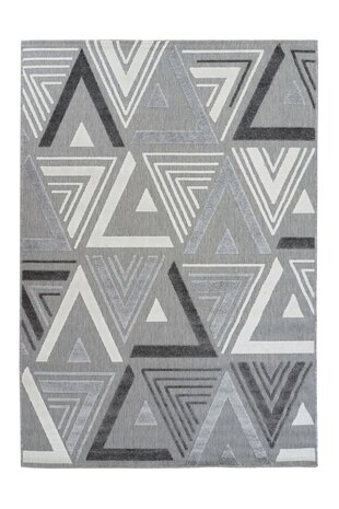 Algarve Teppich für In & Outdoor Grau - Triangle Design Algarve Teppich für In & Outdoor Grau - Triangle Design