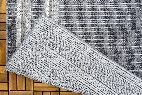 Belize Teppich In & Outdoor Grau - Rahmen Belize Teppich In & Outdoor Grau - Rahmen