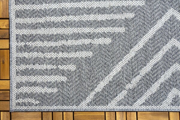 Belize In & Outdoor Grau - Kariert Belize In & Outdoor Grau - Kariert